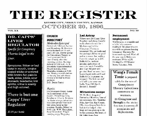 The Register, Keyser City, Kansas, October 20, 1896 Digital