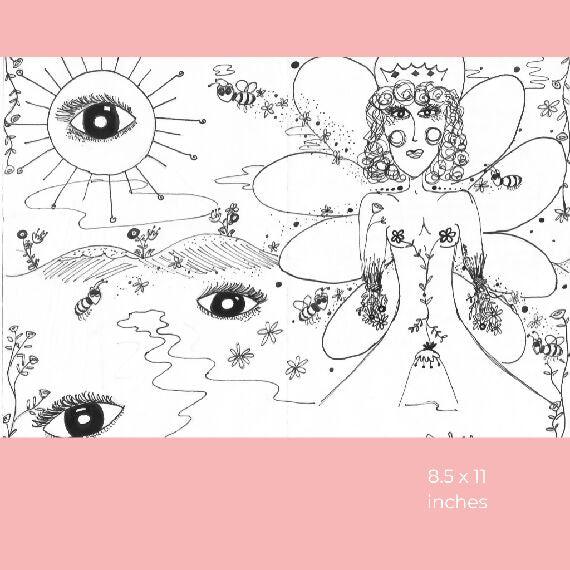 Unblushing Coloring Pages - Digital