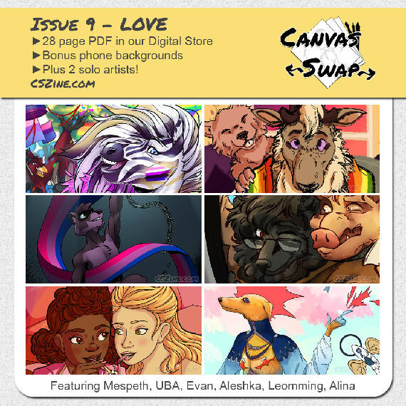 PDF Canvas Swap Zine 9 - Love (LGBTQIA2S+)