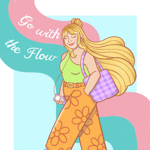 Go with the Flow - Digital Print