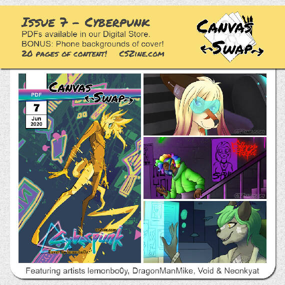 PDF Canvas Swap Zine 7 - Cyberpunk