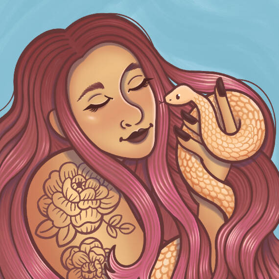 Tattoo Snake - Digital Print