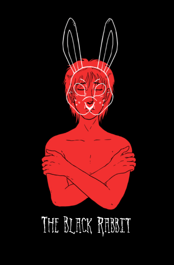 The Black Rabbit PDF, digital downloadable file of the vampire comic featured in Paroxysm. It is the story of a gay vampire serial killer and the imprisoned man suspected of hiding him from the police.