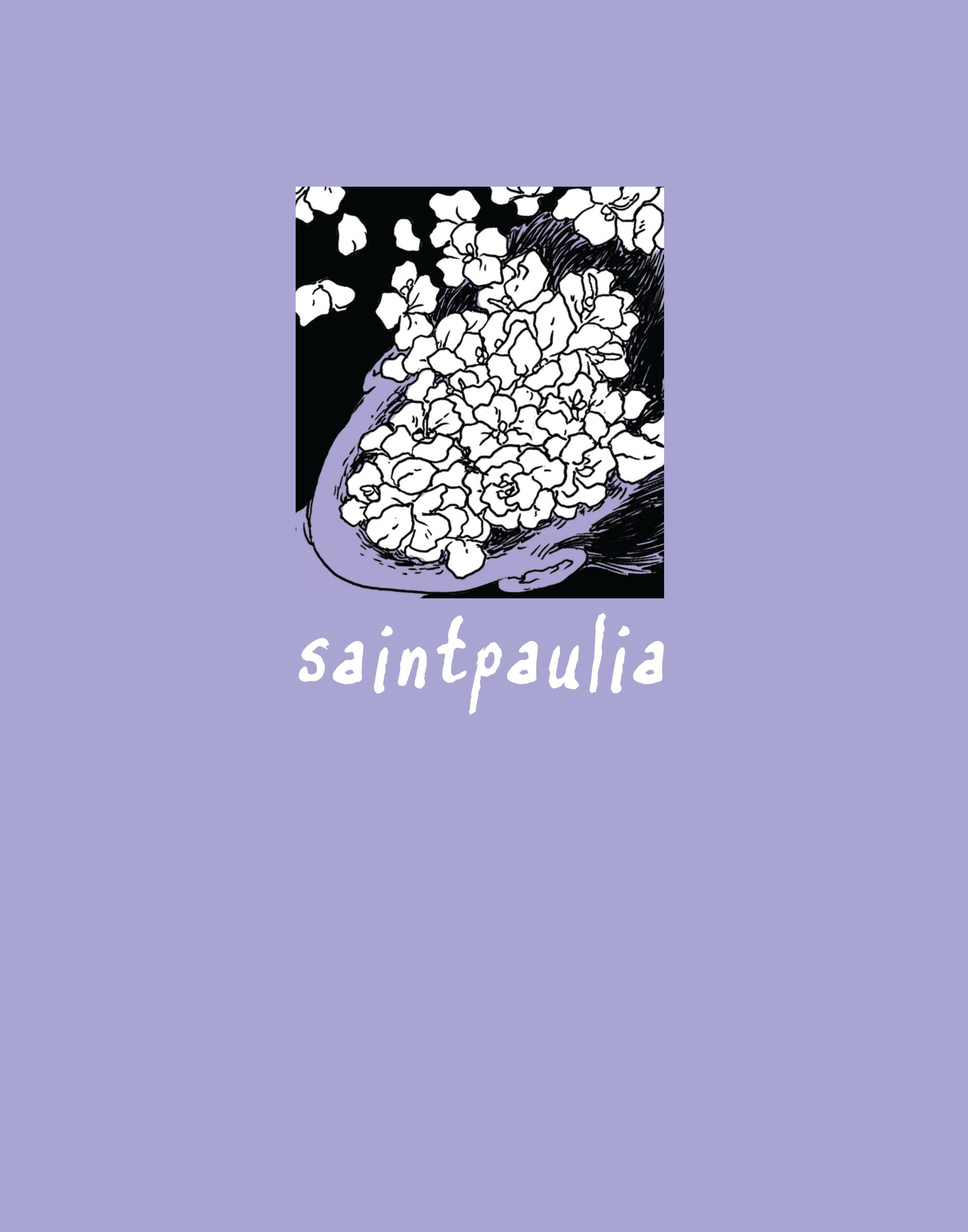 Saintpaulia PDF, a digital downloadable file of the nightmare comic about a man haunted by a tragic accident.