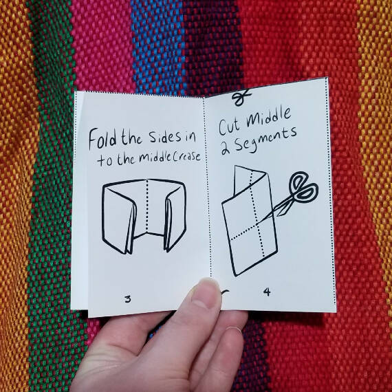 How to Fold a Mini Zine *Print it Yourself*